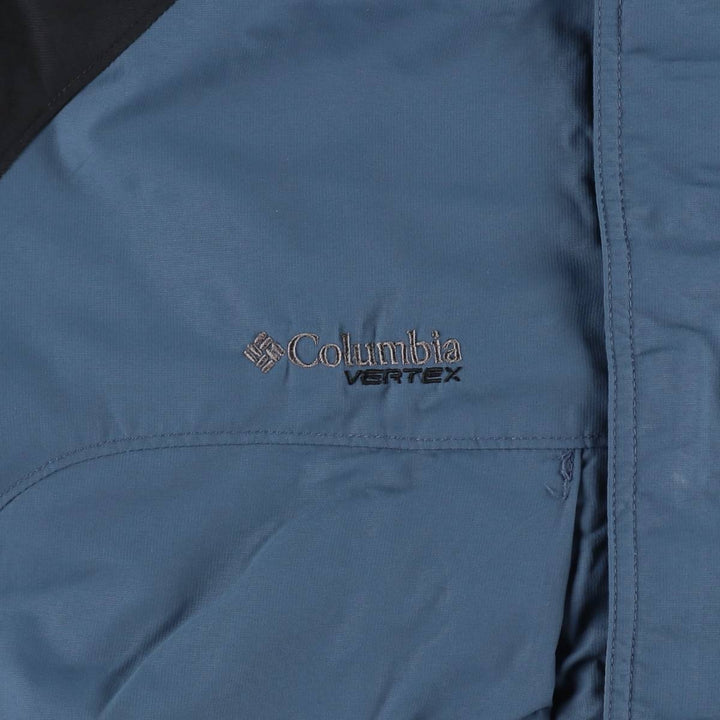 2000'S Columbia VERTEX Mountain Parka Shell Jacket, Men's Size XL (approx.) Nylon navy blue type Vintage Second Hand