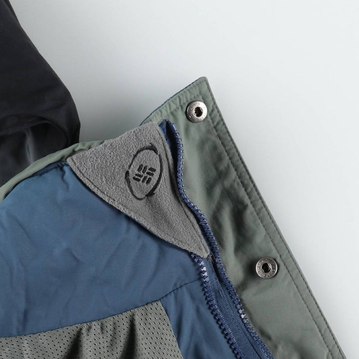 2000'S Columbia VERTEX Mountain Parka Shell Jacket, Men's Size XL (approx.) Nylon navy blue type Vintage Second Hand