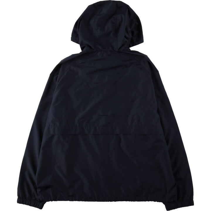 Eddie Bauer Ripstop Hooded Windbreaker, Men's Size XL (approx.) polyester navy blue type Vintage Second Hand