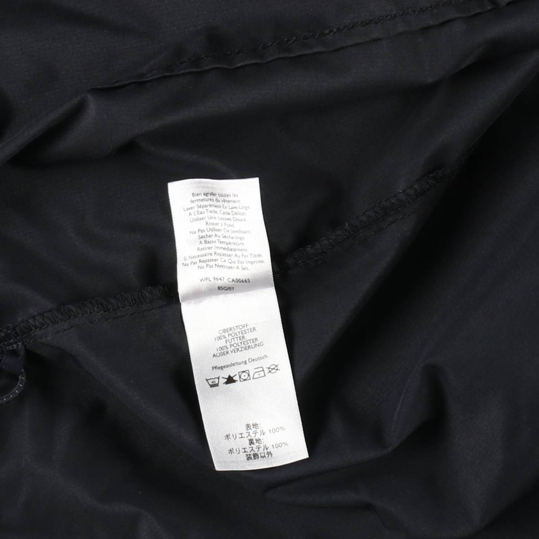 Eddie Bauer Ripstop Hooded Windbreaker, Men's Size XL (approx.) polyester navy blue type Vintage Second Hand