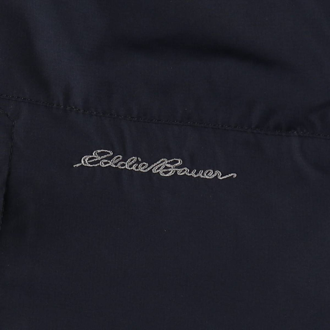 Eddie Bauer Ripstop Hooded Windbreaker, Men's Size XL (approx.) polyester navy blue type Vintage Second Hand