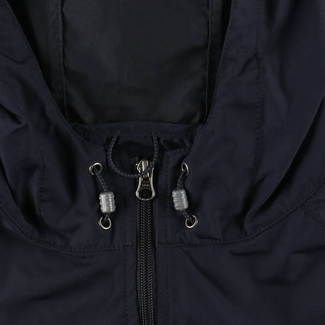 Eddie Bauer Ripstop Hooded Windbreaker, Men's Size XL (approx.) polyester navy blue type Vintage Second Hand