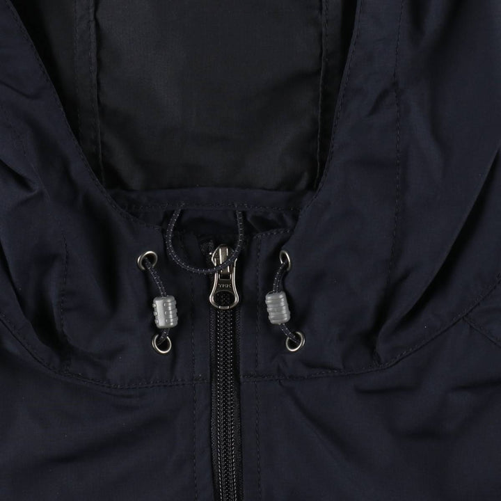 Eddie Bauer Ripstop Hooded Windbreaker, Men's Size XL (approx.) polyester navy blue type Vintage Second Hand