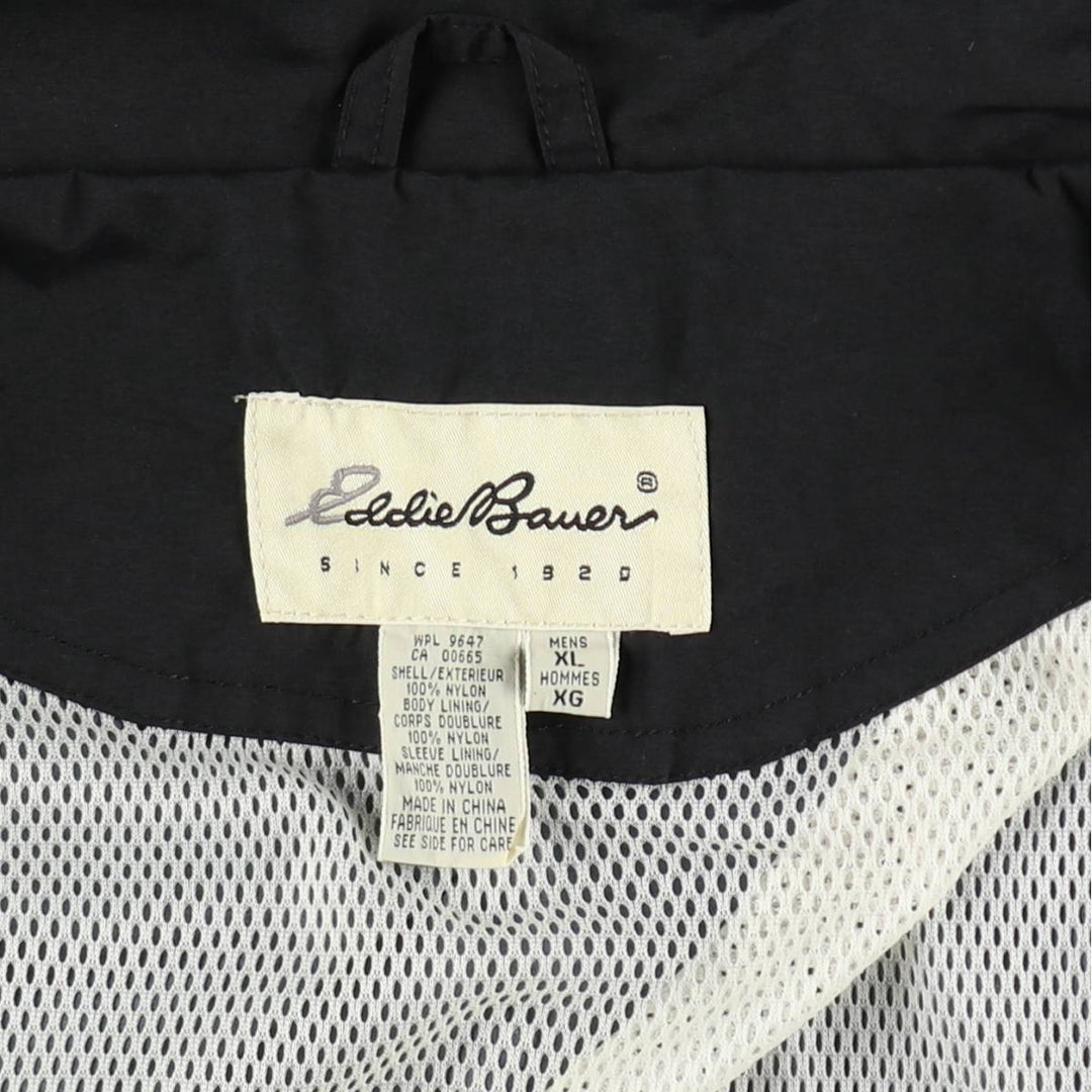 Eddie Bauer Nylon Jacket, Men's XL Nylon black type Vintage Second Hand