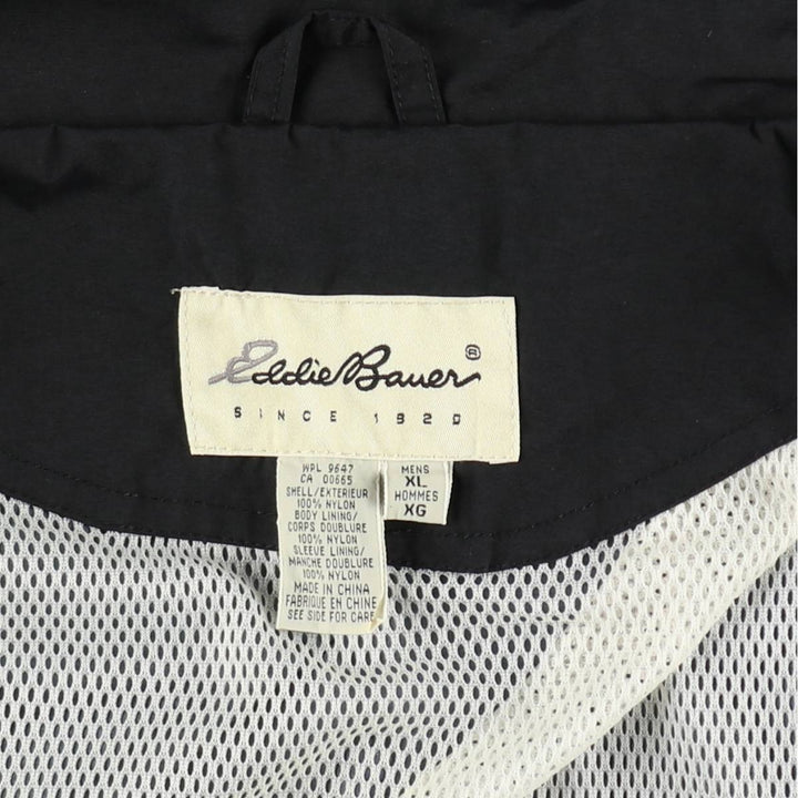 Eddie Bauer Nylon Jacket, Men's XL Nylon black type Vintage Second Hand