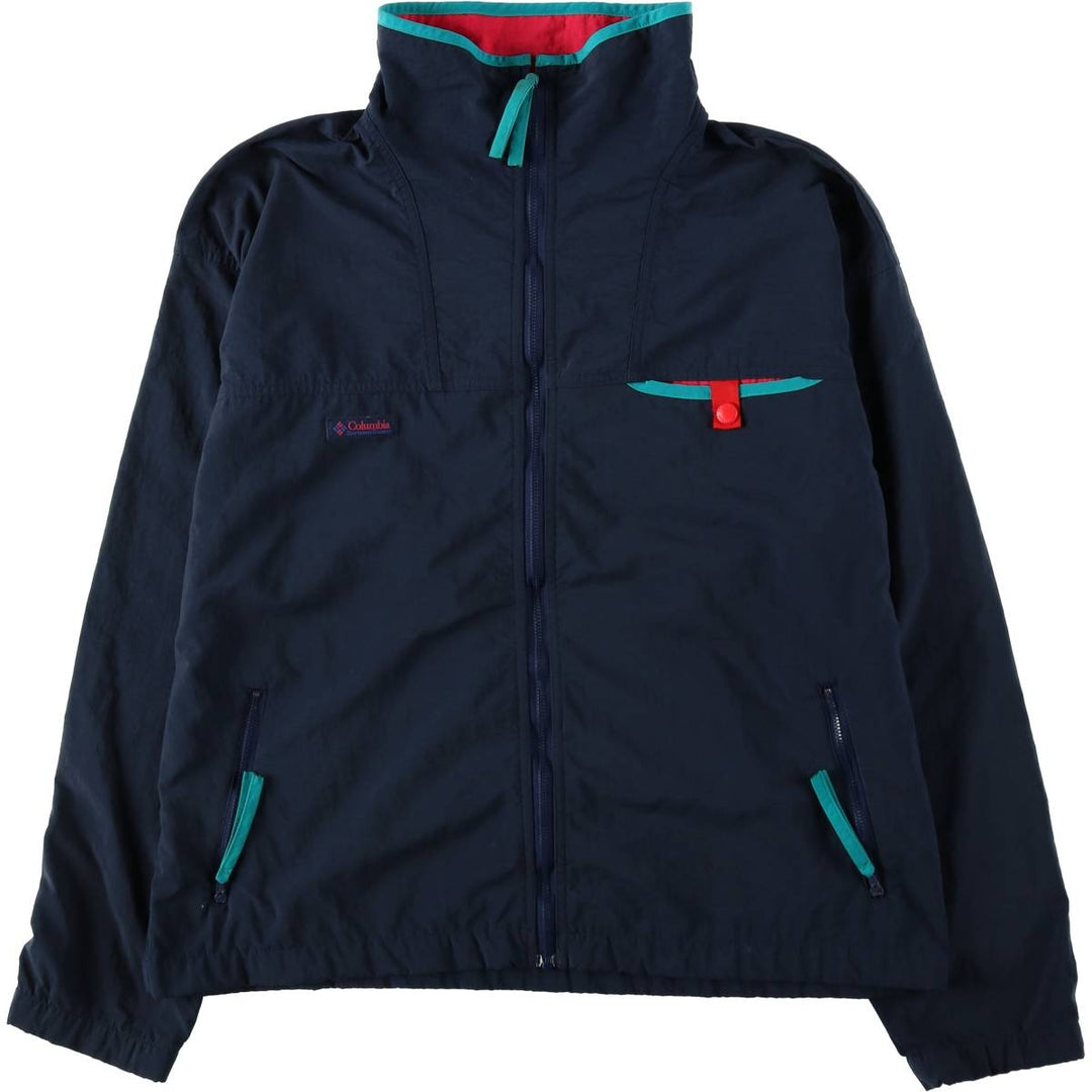 90'S Columbia Mountain Jacket, Shell Jacket, Men's Medium, Vintage, White Tag Nylon navy blue type Vintage Second Hand