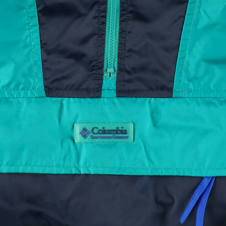 90'S Columbia White Tag Anorak Parka Men's Size L Vintage Nylon green type Vintage Second Hand