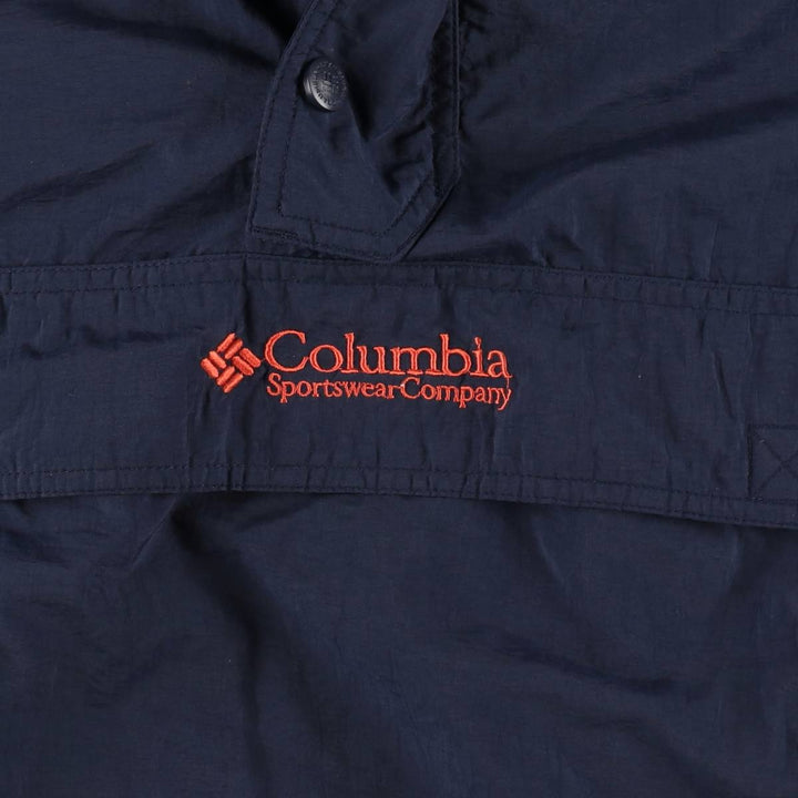 90s-00'S Columbia Anorak Parka, Men's Size L Nylon Beige type Vintage Second Hand