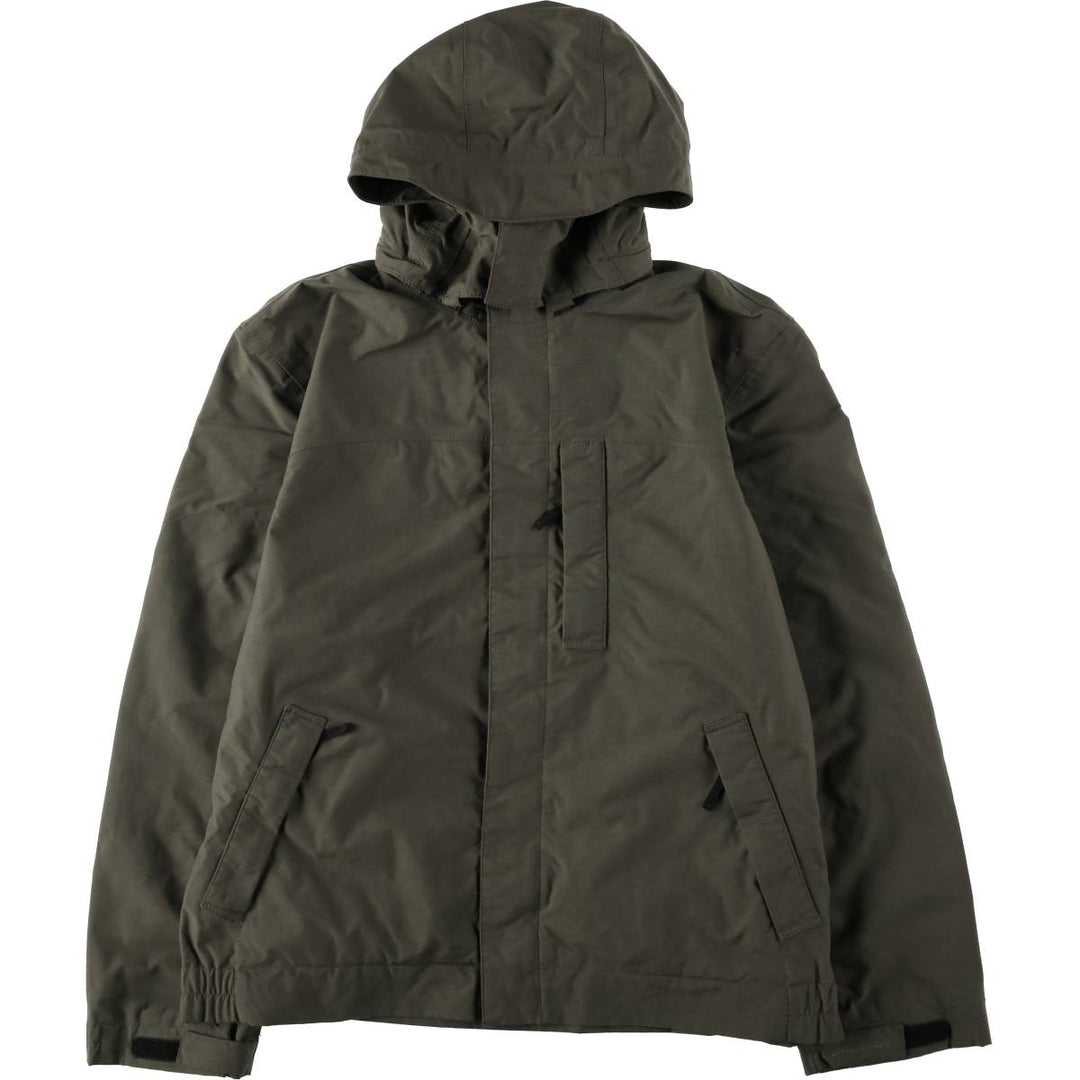 Eddie Bauer WEATHEREDGE Mountain Parka Shell Jacket (Men's Size L) Nylon Khaki type Vintage Second Hand