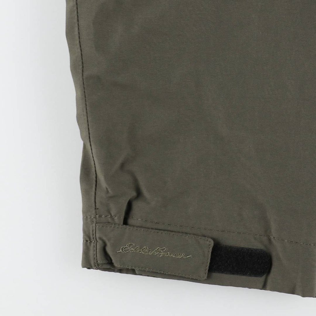 Eddie Bauer WEATHEREDGE Mountain Parka Shell Jacket (Men's Size L) Nylon Khaki type Vintage Second Hand