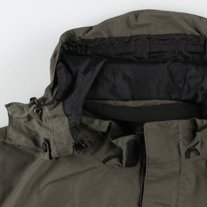 Eddie Bauer WEATHEREDGE Mountain Parka Shell Jacket (Men's Size L) Nylon Khaki type Vintage Second Hand