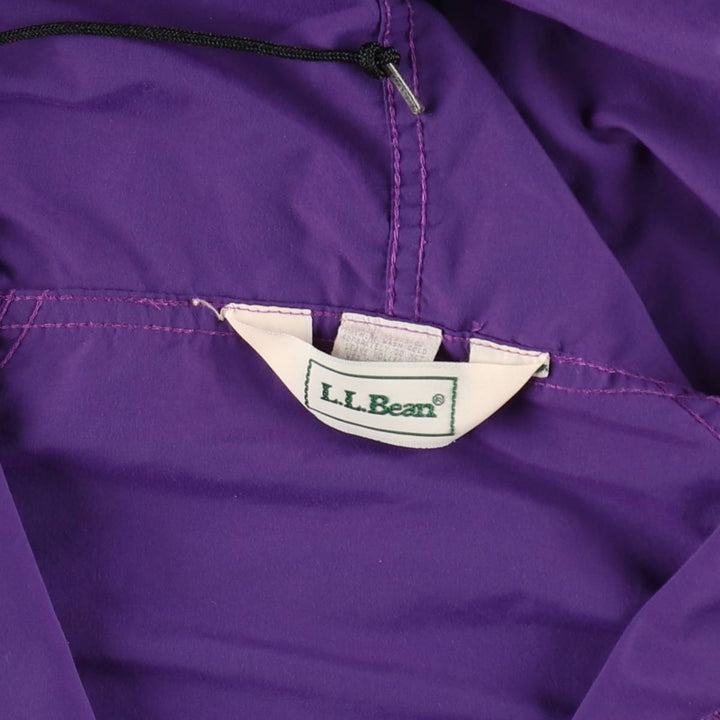 70s-80'S L.L.Bean Anorak Parka with Mountain Logo (Katahdin Logo), Made in USA, Men's Size M (approx.), Vintage Nylon purple type Vintage Second Hand