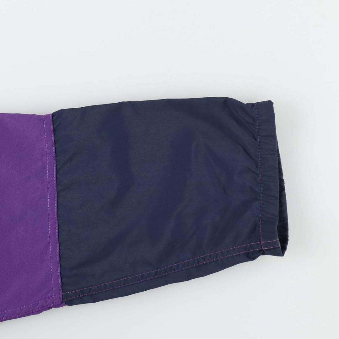 70s-80'S L.L.Bean Anorak Parka with Mountain Logo (Katahdin Logo), Made in USA, Men's Size M (approx.), Vintage Nylon purple type Vintage Second Hand