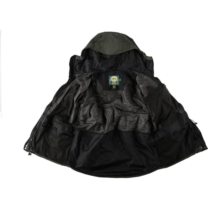 90s-00'S Cabelas DRY-PLUS Mountain Parka Shell Jacket, Men's Size L (approx.) Nylon Khaki type Vintage Second Hand