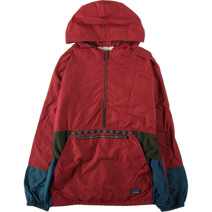 ~90'S LLBean Anorak Parka, Men's XL equivalent, Vintage unclear red type Vintage Second Hand