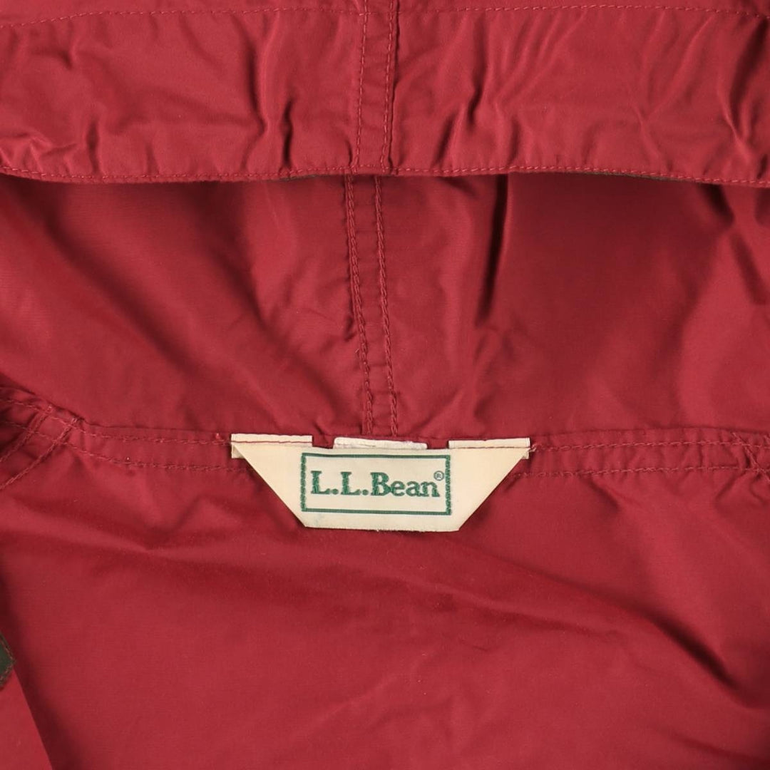 ~90'S LLBean Anorak Parka, Men's XL equivalent, Vintage unclear red type Vintage Second Hand