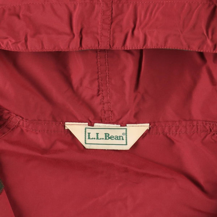 ~90'S LLBean Anorak Parka, Men's XL equivalent, Vintage unclear red type Vintage Second Hand