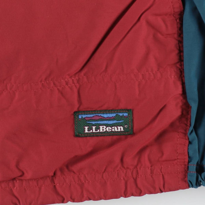 ~90'S LLBean Anorak Parka, Men's XL equivalent, Vintage unclear red type Vintage Second Hand