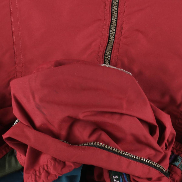 ~90'S LLBean Anorak Parka, Men's XL equivalent, Vintage unclear red type Vintage Second Hand