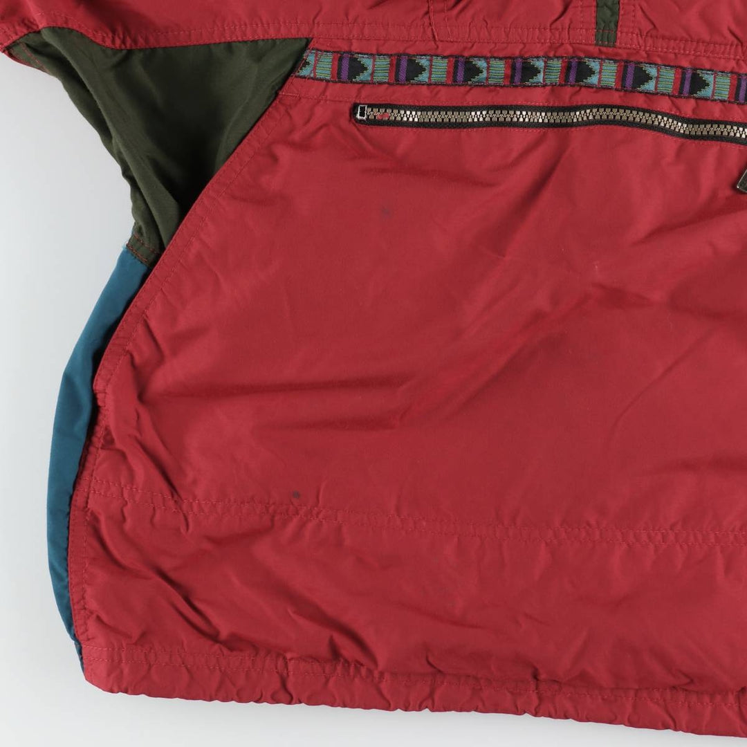 ~90'S LLBean Anorak Parka, Men's XL equivalent, Vintage unclear red type Vintage Second Hand