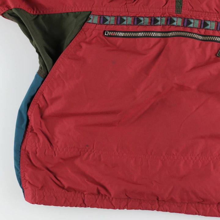 ~90'S LLBean Anorak Parka, Men's XL equivalent, Vintage unclear red type Vintage Second Hand