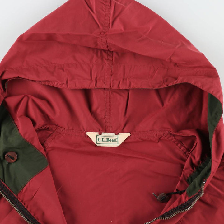 ~90'S LLBean Anorak Parka, Men's XL equivalent, Vintage unclear red type Vintage Second Hand