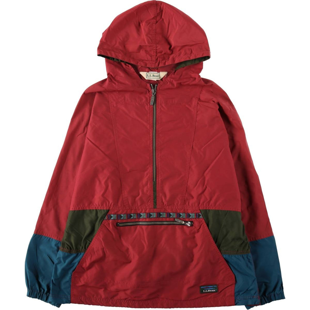 ~90'S LLBean Anorak Parka, Men's Size L (approx.), Vintage unclear red type Vintage Second Hand