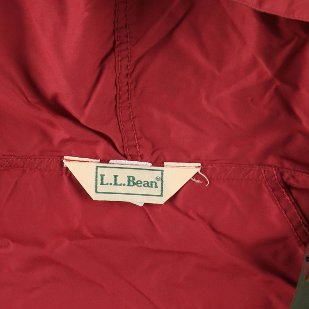 ~90'S LLBean Anorak Parka, Men's Size L (approx.), Vintage unclear red type Vintage Second Hand