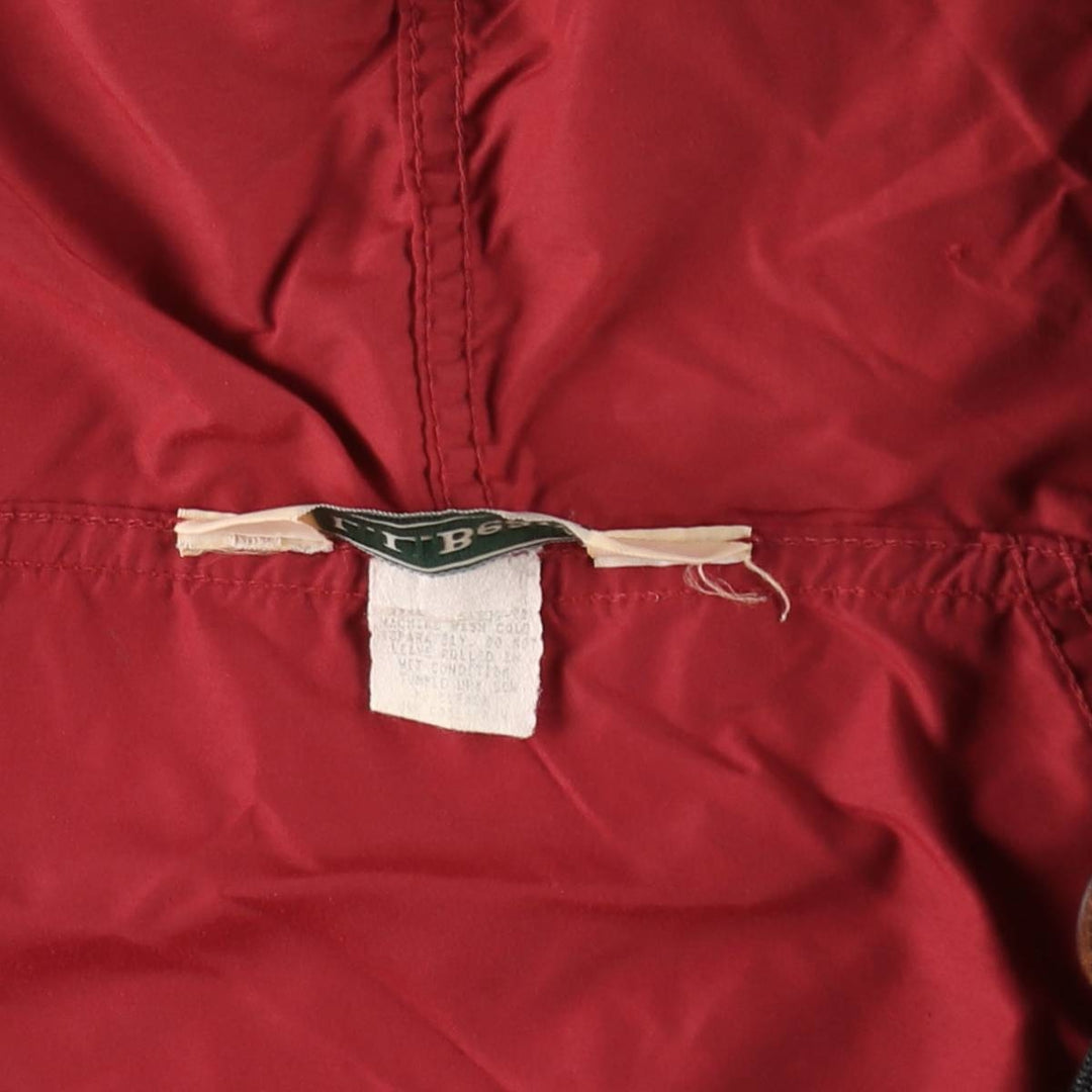 ~90'S LLBean Anorak Parka, Men's Size L (approx.), Vintage unclear red type Vintage Second Hand