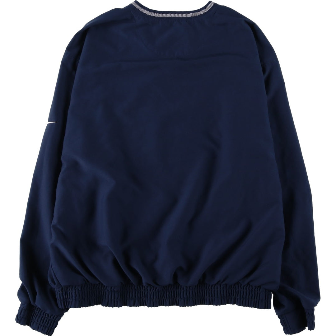 Nike Golf V-neck warm-up pullover, men's size M polyester navy blue type Vintage Second Hand