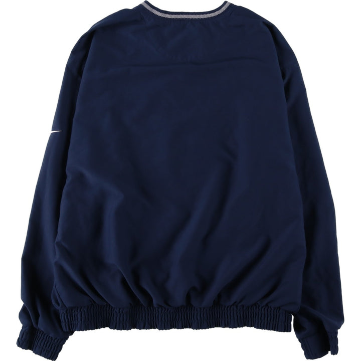 Nike Golf V-neck warm-up pullover, men's size M polyester navy blue type Vintage Second Hand