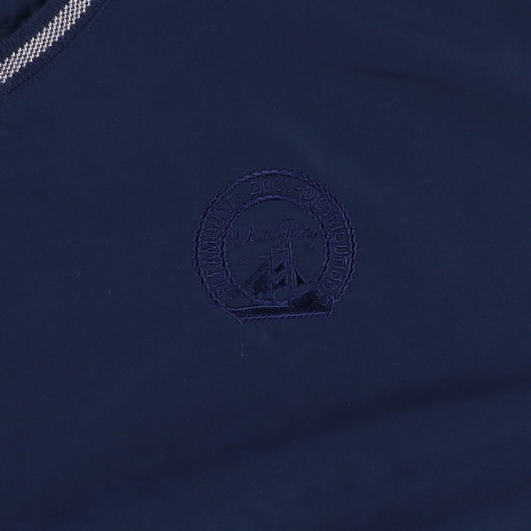 Nike Golf V-neck warm-up pullover, men's size M polyester navy blue type Vintage Second Hand