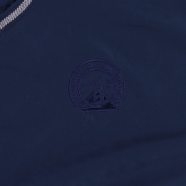 Nike Golf V-neck warm-up pullover, men's size M polyester navy blue type Vintage Second Hand