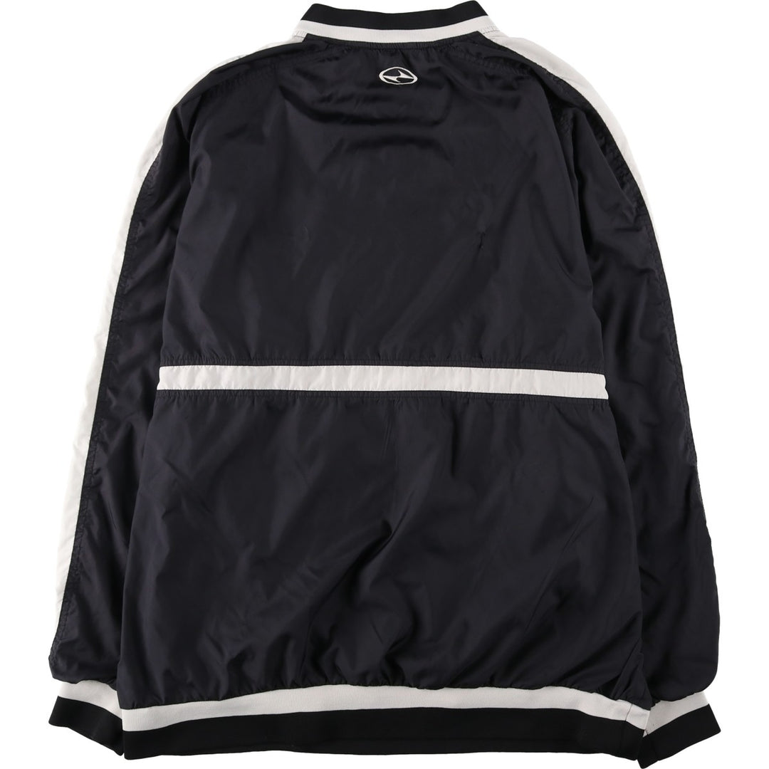 90s-00'S Nike Tiger Woods V-neck warm-up pullover, men's size XL equivalent. polyester black type Vintage Second Hand
