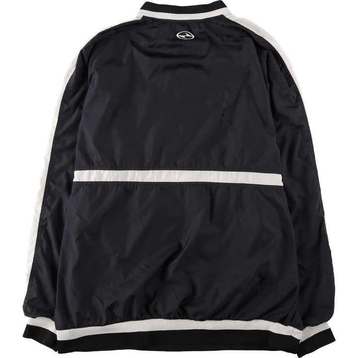 90s-00'S Nike Tiger Woods V-neck warm-up pullover, men's size XL equivalent. polyester black type Vintage Second Hand