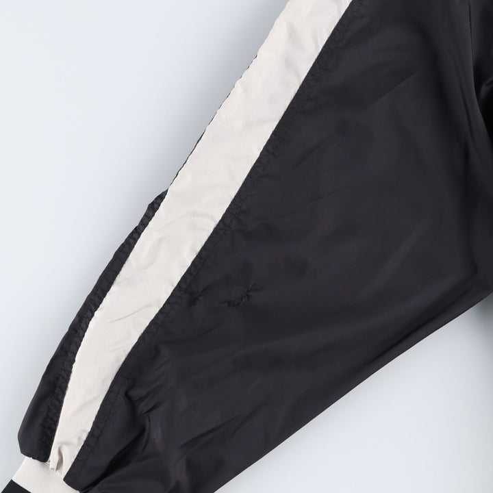 90s-00'S Nike Tiger Woods V-neck warm-up pullover, men's size XL equivalent. polyester black type Vintage Second Hand