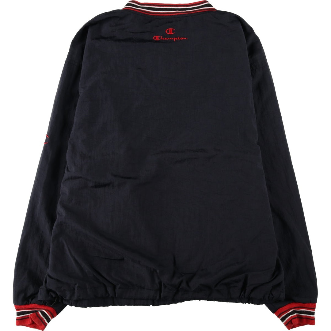 90'S Champion Nylon College Nylon Pullover, Men's Size XL (approx.) Nylon black type Vintage Second Hand