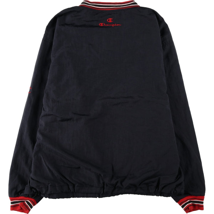 90'S Champion Nylon College Nylon Pullover, Men's Size XL (approx.) Nylon black type Vintage Second Hand