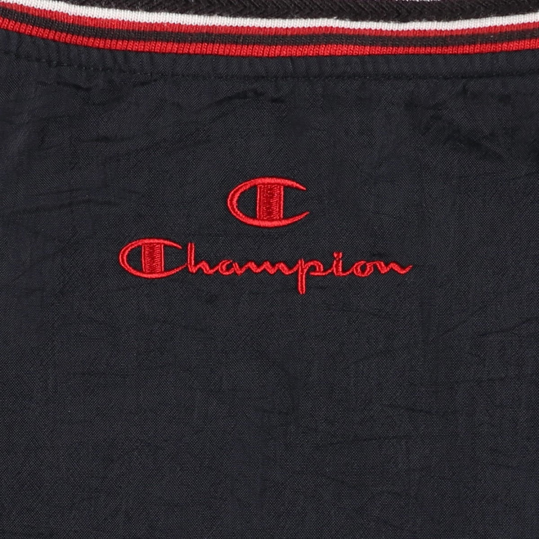 90'S Champion Nylon College Nylon Pullover, Men's Size XL (approx.) Nylon black type Vintage Second Hand