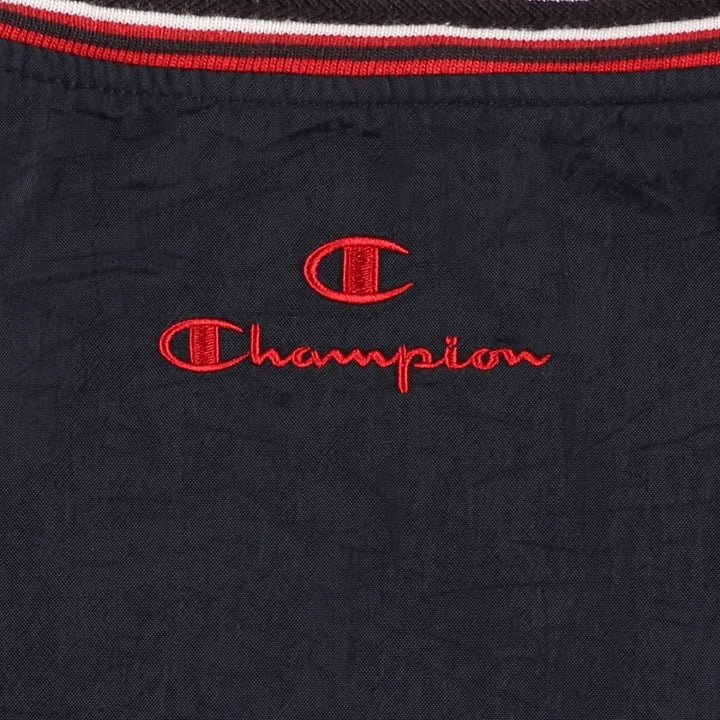 90'S Champion Nylon College Nylon Pullover, Men's Size XL (approx.) Nylon black type Vintage Second Hand