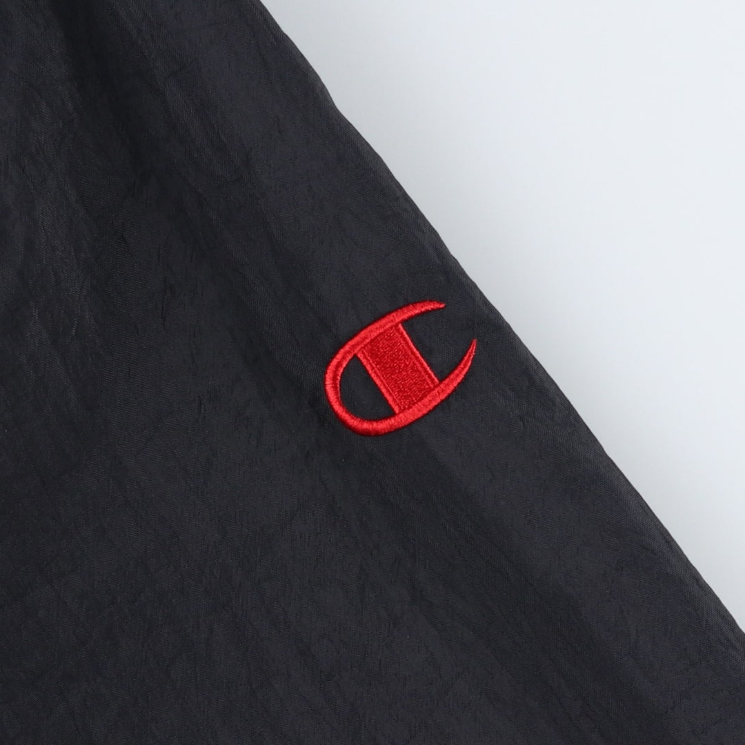 90'S Champion Nylon College Nylon Pullover, Men's Size XL (approx.) Nylon black type Vintage Second Hand