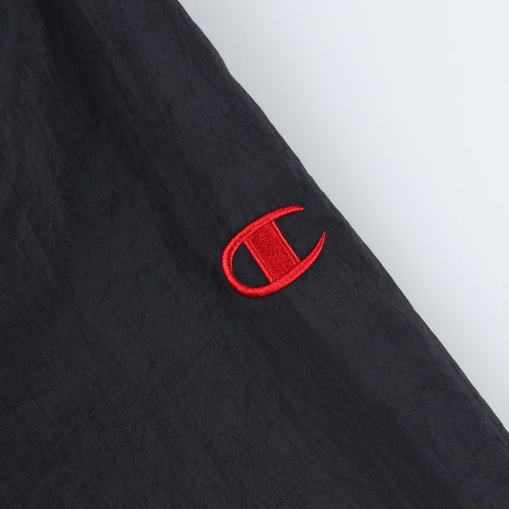 90'S Champion Nylon College Nylon Pullover, Men's Size XL (approx.) Nylon black type Vintage Second Hand