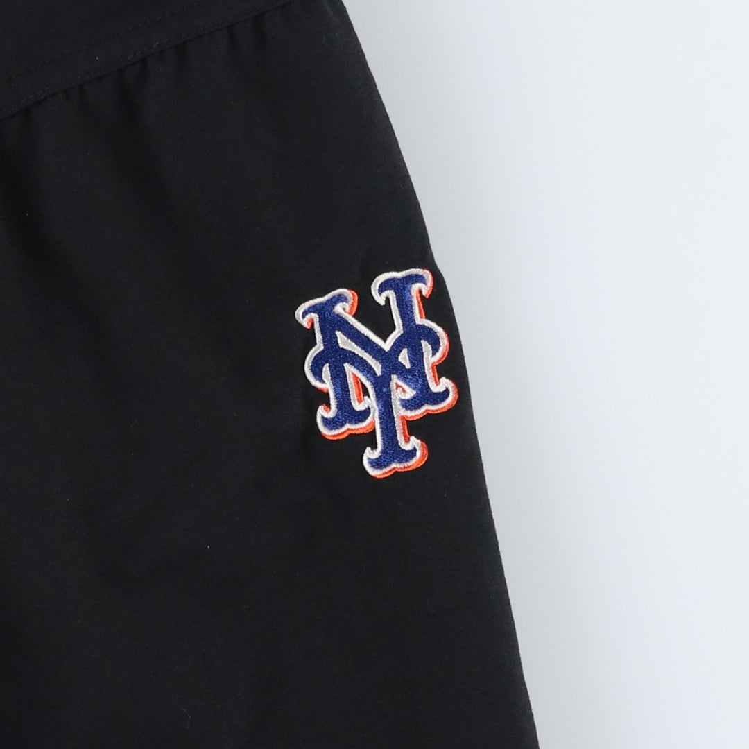 2000'S Nike Team MLB New York Mets V-neck Warm-up Pullover, Size L (Men's L equivalent) polyester black type Vintage Second Hand