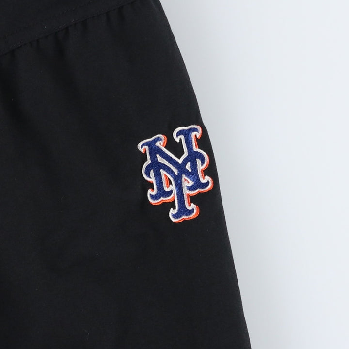 2000'S Nike Team MLB New York Mets V-neck Warm-up Pullover, Size L (Men's L equivalent) polyester black type Vintage Second Hand