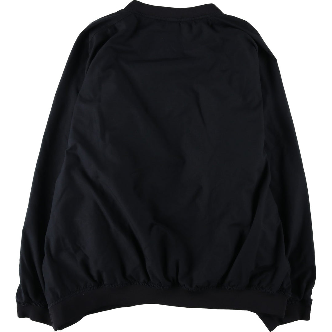 2000'S Nike Team V-neck Warm-up Pullover, Men's XXL equivalent. polyester black type Vintage Second Hand