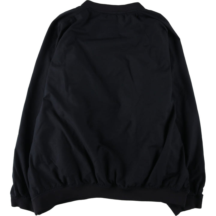 2000'S Nike Team V-neck Warm-up Pullover, Men's XXL equivalent. polyester black type Vintage Second Hand