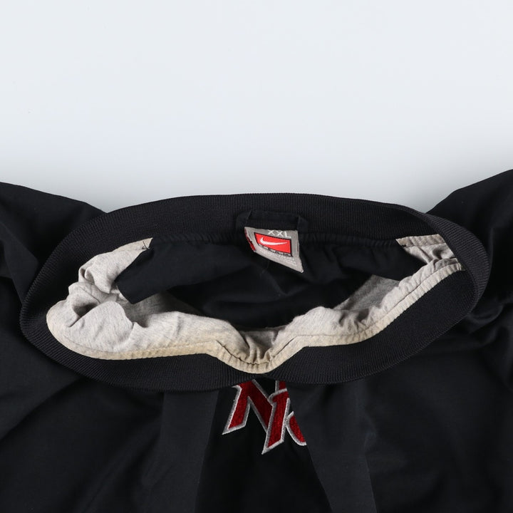 2000'S Nike Team V-neck Warm-up Pullover, Men's XXL equivalent. polyester black type Vintage Second Hand
