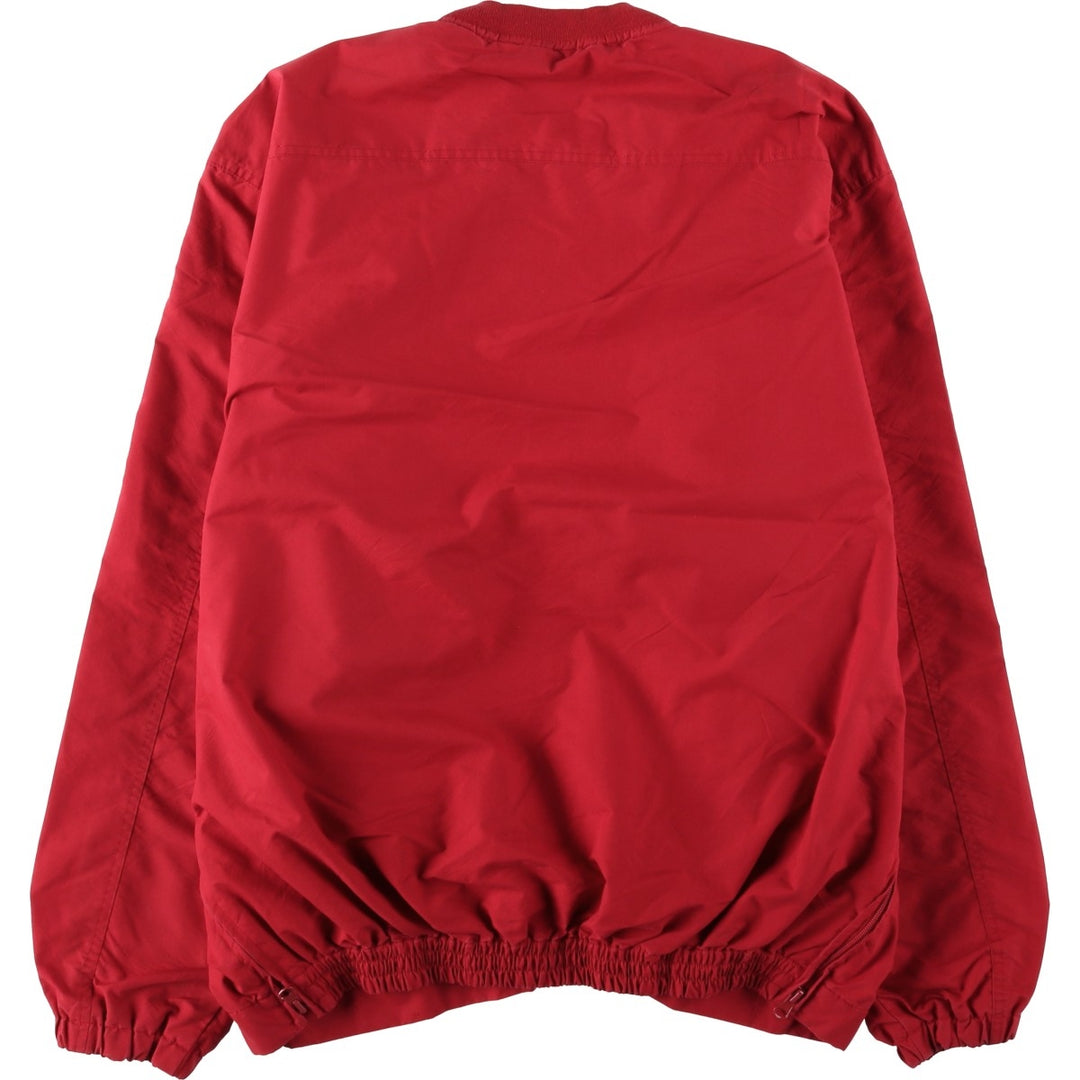 Ralph Lauren POLO GOLF warm-up pullover, men's size L cotton red type Vintage Second Hand