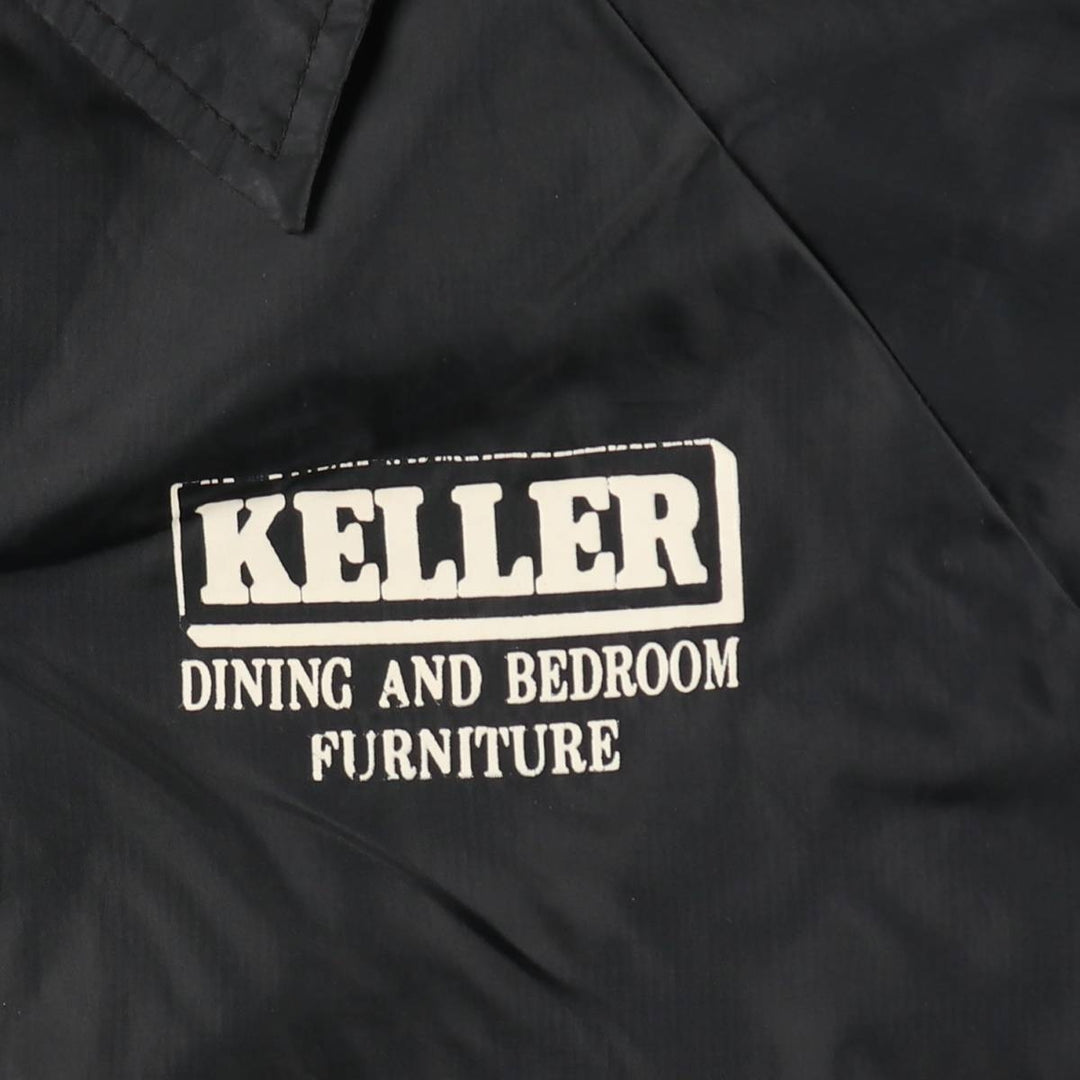 80s-90'S AUBURN Advertising Coach Jacket, Made in USA, Men's Size M (approx.), Vintage Nylon black type Vintage Second Hand