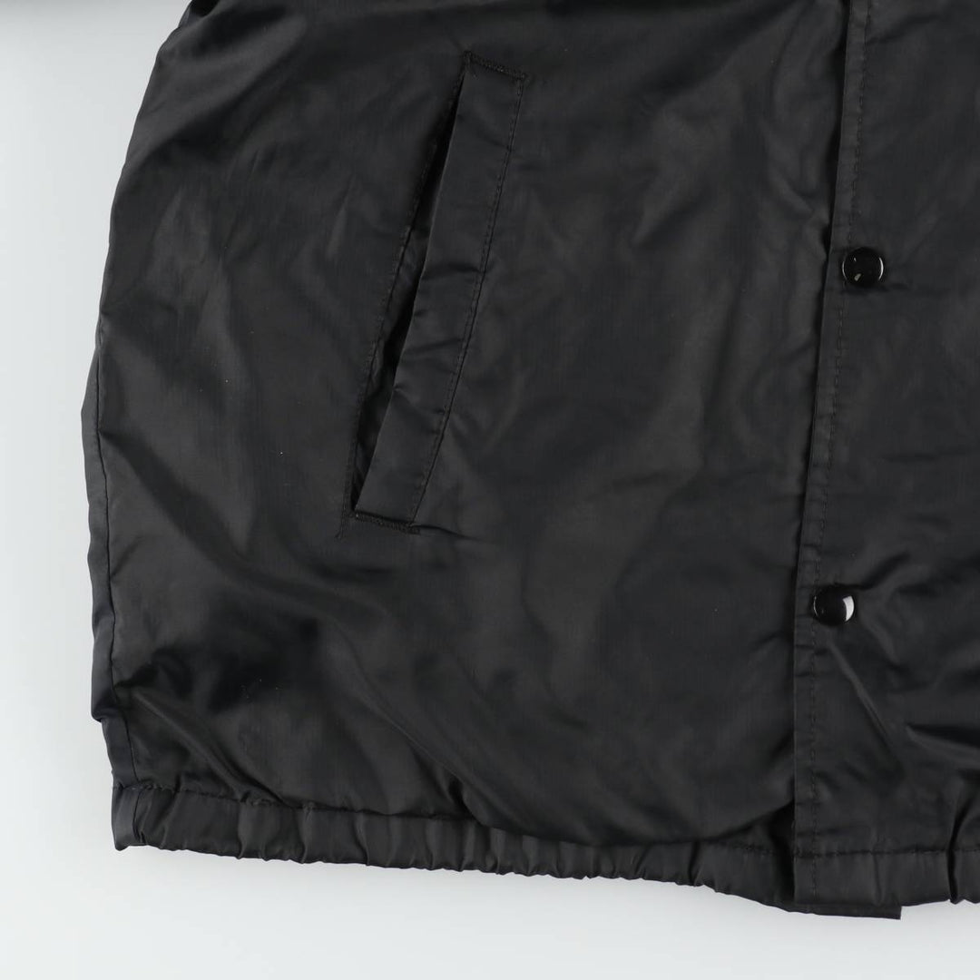 80s-90'S AUBURN Advertising Coach Jacket, Made in USA, Men's Size M (approx.), Vintage Nylon black type Vintage Second Hand